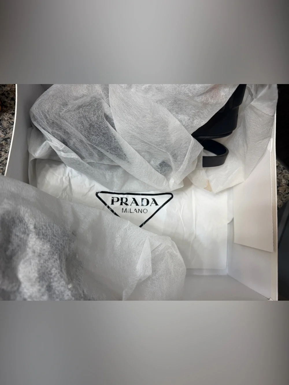 Prada Monolith Rubber Fisherman Sandals Black Nero w/ Box & Dust Bag